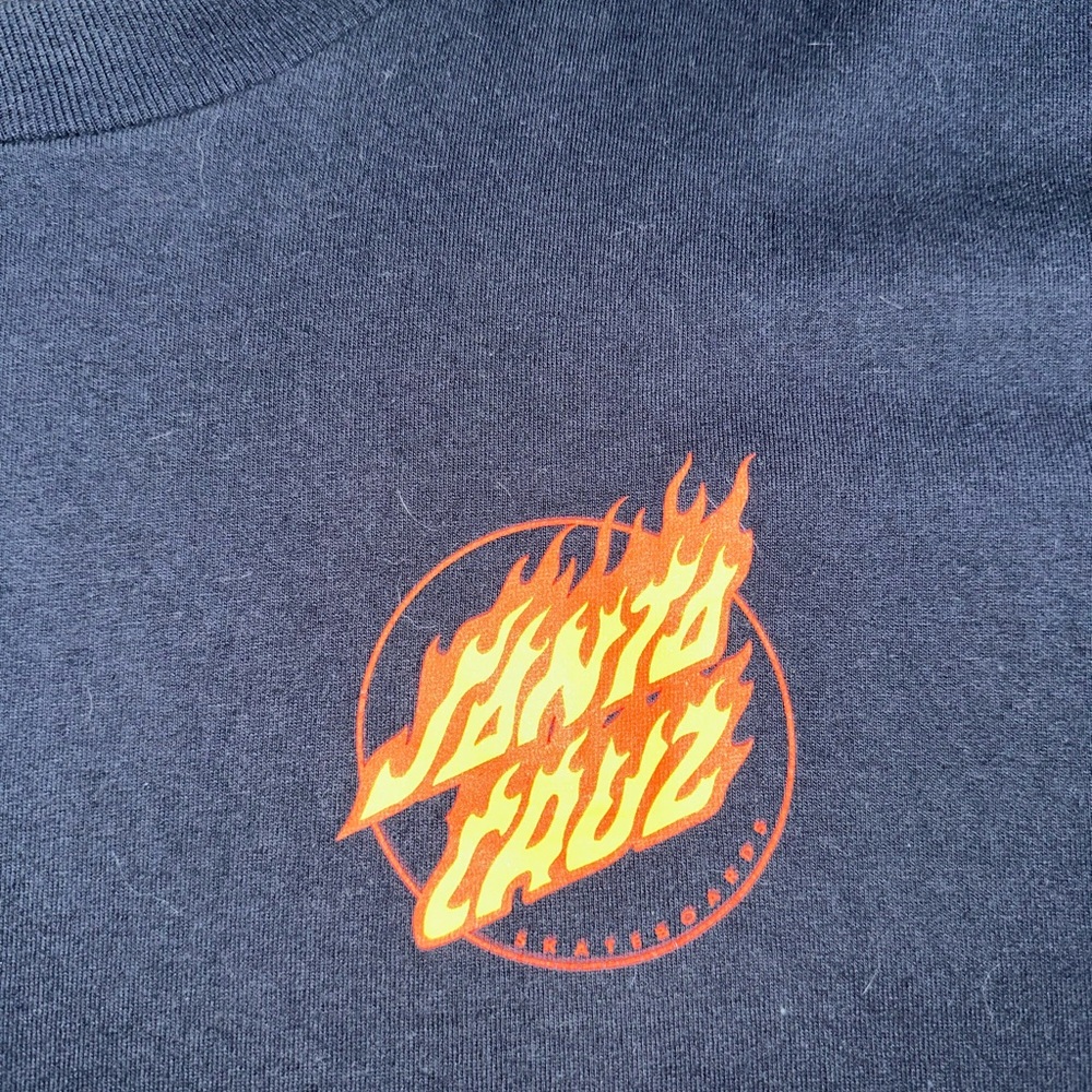 Santa Cruz Dark Blue Crewneck with White Logo
